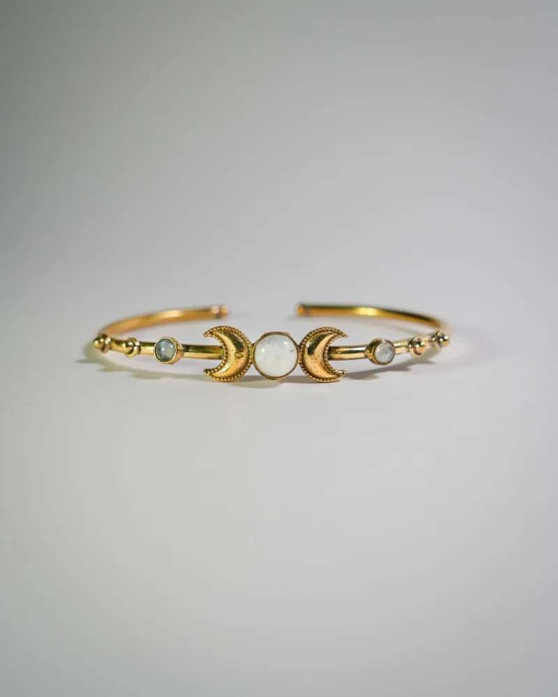 Triple Labradorite Cuff Bracelet