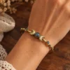 Triple Labradorite Cuff Bracelet