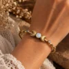 Triple Labradorite Cuff Bracelet