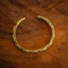 Silver Plated Brass Snake Cuff