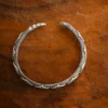 Silver Plated Brass Snake Cuff