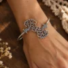 Tree of Life Silver Cuff Bracelet