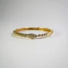 Silver Plated Brass Snake Cuff