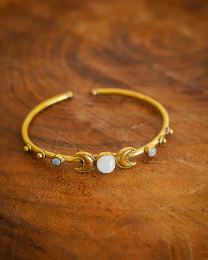 Triple Labradorite Cuff Bracelet