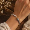 Silver Plated Brass Snake Cuff