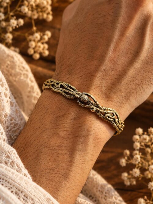 Antique Octopus Cuff Bracelet