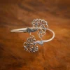Tree of Life Silver Cuff Bracelet